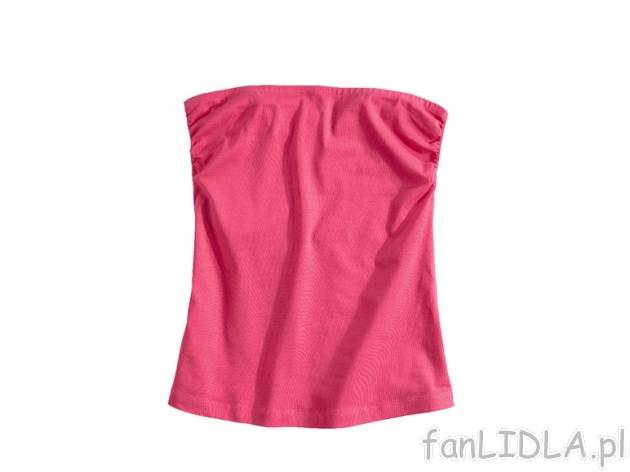 Bluzki typu bandeau 2 szt. Esmara, cena 14,99 PLN za 2 szt. 
- rozmiary: XS-L* (*nie ...