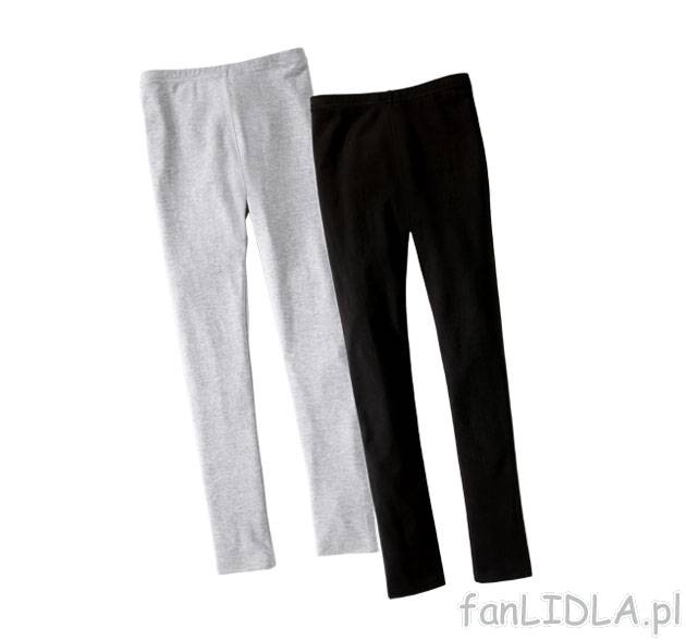 Bawełniane legginsy 2 pary Pepperts, cena 17,99 PLN za 1 opak. 
- optymalne dopasowanie ...