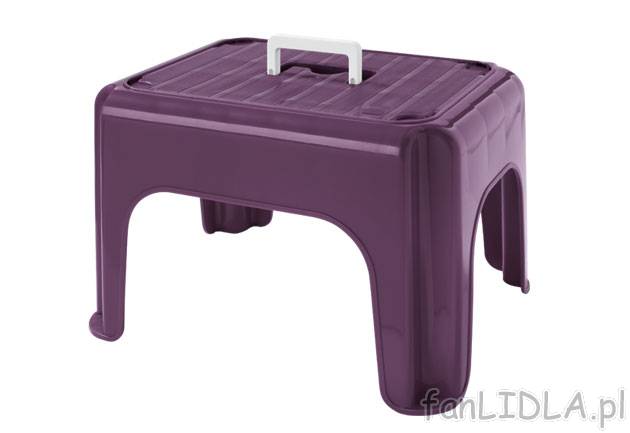 Taboret Ordex, cena 15,99 PLN za 1 szt. 
- z uchwytem 
- antypoślizgowe nóżki ...
