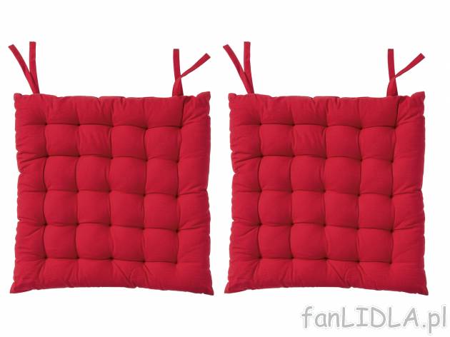 Poduszki na krzesło, 2 szt. , cena 34,99 PLN 
- 40 x 40 x 4 cm  (dł. x szer. ...