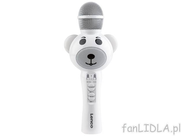 Mikrofon do karaoke Miś 5 W Lenco, cena 99 PLN 
Mikrofon do karaoke Miś 5 W 
- ...