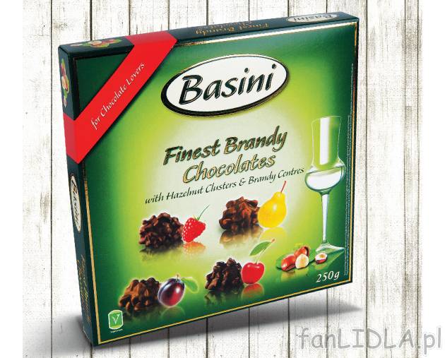 Praliny z orzechami , cena 11,99 PLN za 250 g/1 opak. 
- Praliny z czekolady mlecznej i ...
