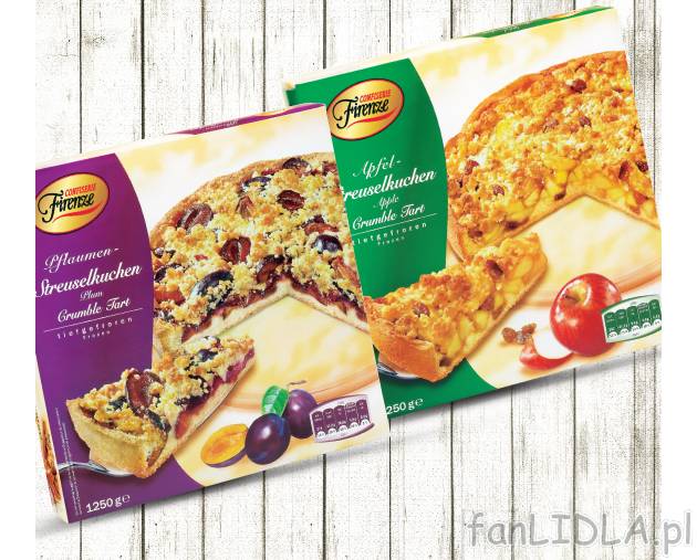 Ciasto z kruszonką , cena 14,99 PLN za 1250 g/1 opak. 
- Kruche ciasto z nadzieniem ...