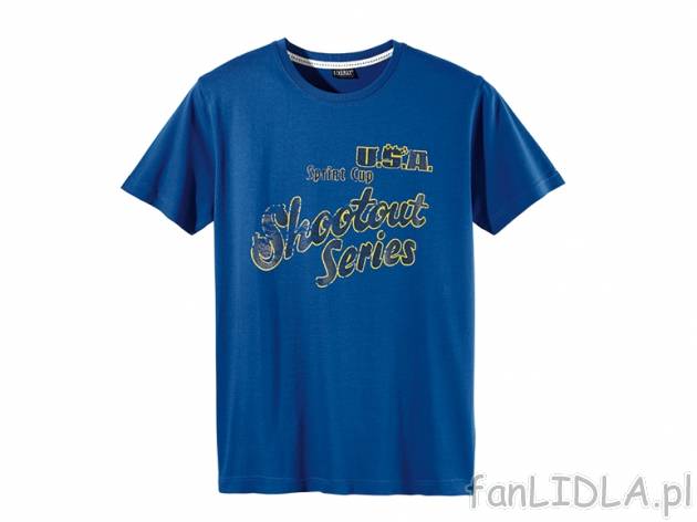 T-shirt Livergy, cena 19,99 PLN za 1 szt. 
- rozmiary: M-XXL (nie wszystkie wzory ...