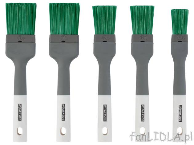 PARKSIDE® Zestaw pędzli płaskich, 5 szt. , cena 19,99 PLN 
 
- w zestawie ...