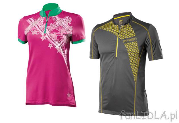 Koszulka rowerowa Crivit Sports, cena 29,99 PLN za 1 szt. 
- elementy odblaskowe ...