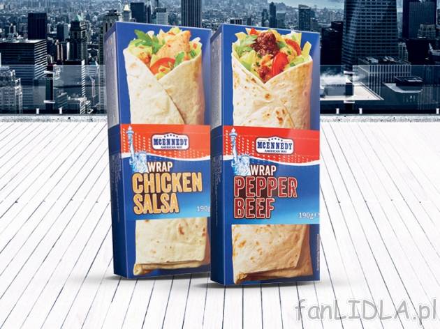 Wrap , cena 6,99 PLN za 190 g/1 opak., 100g=3,68 PLN.