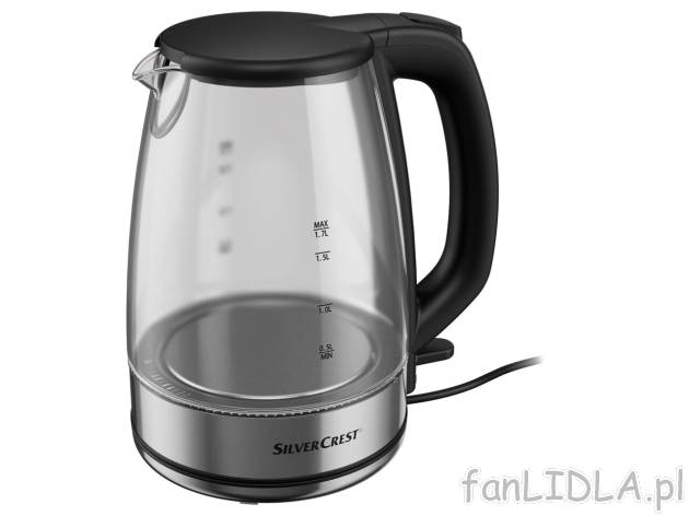 SILVERCREST KITCHEN TOOLS® Szklany czajnik elektryczny , cena 99 PLN 
SILVERCREST ...