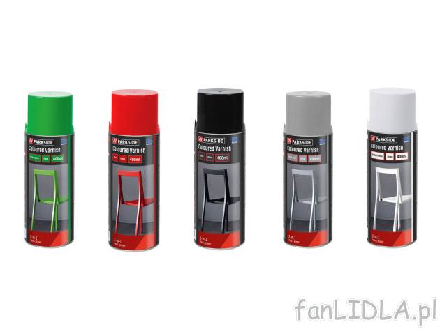 PARKSIDE® Lakier szybkoschnący w sprayu 400 , cena 15,99 PLN 
PARKSIDE® Lakier ...