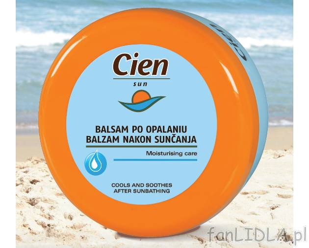 Balsam po opalaniu , cena 9,99 PLN za 250 ml/1 opak 
- Szybka się wchłania. 
- ...