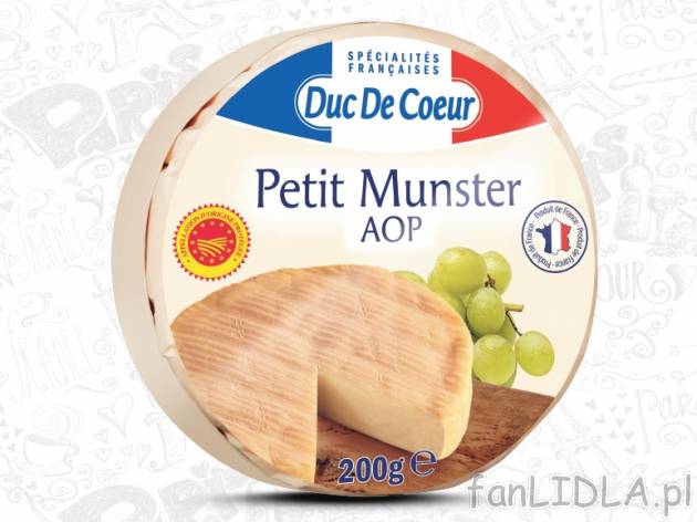 Ser , cena 6,66 PLN za 200/220/250 g/ i opak., 100g=3,33/3,03/2,66 PLN.