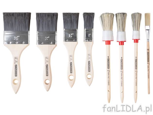 PARKSIDE® Zestaw 8 pędzli , cena 19,99 PLN 
PARKSIDE® Zestaw 8 pędzli 
- do ...