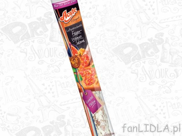 Francuskie salami w kawałku , cena 5,99 PLN za 250 g/1 opak., 100g=4,80 PLN.