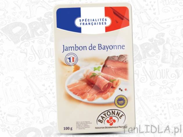 Szynka bajońska , cena 6,99 PLN za 100 g/1 opak.