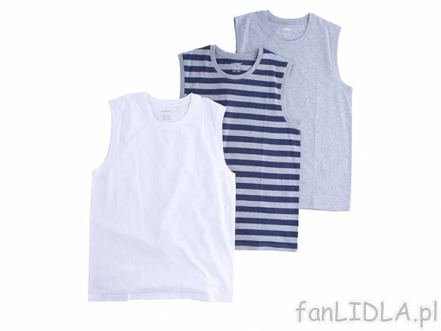 Koszulki 3 sztuki Livergy, cena 29,99 PLN za 3 szt. 
- rozmiary: M-XXL 
- material: ...