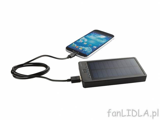 Ładowarka solarna Power bank 2200 mAh Silvercrest, cena 49,99 PLN za 1 szt. 
- ...