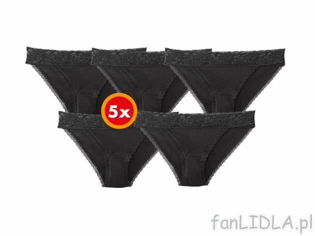 Majtki, 5 par** , cena 7,00 PLN 
- 95% bawełny, 5% elastanu (creora®)
- rozmiary: ...