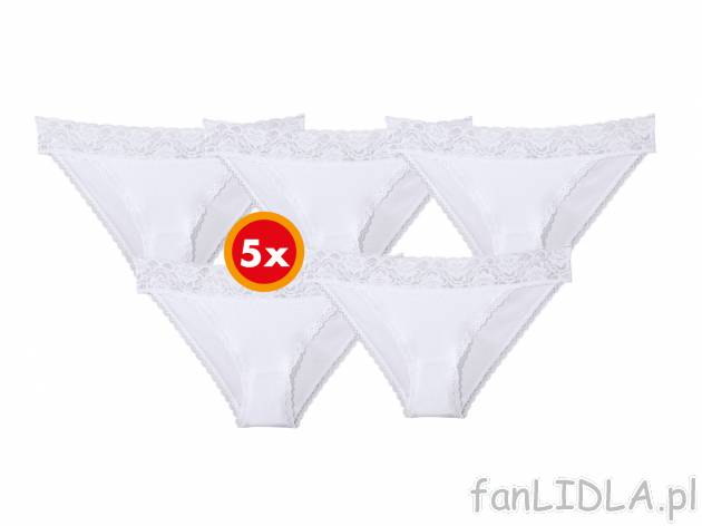 Majtki, 5 par** , cena 7,00 PLN 
- 95% bawełny, 5% elastanu (creora®)
- rozmiary: ...