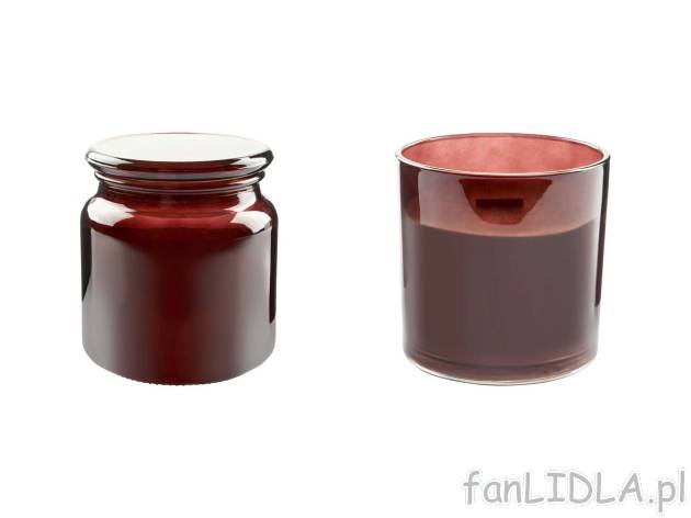 LIVARNO HOME® Świeca zapachowa , cena 17,99 PLN 

- w szklanym pojemniczku ...