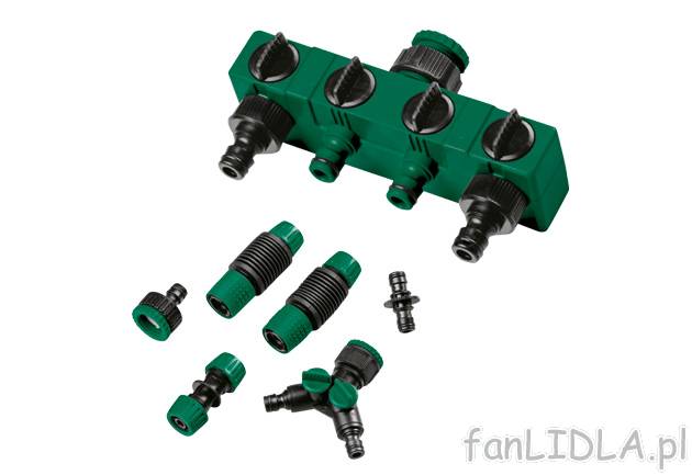 Komplet adapterów lub rozdzielacz 4-drożny Florabest, cena 23,99 PLN za 1 opak. ...