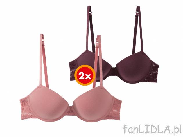 Biustonosze Push up, 2 szt.** , cena 17,50 PLN 
- 95% bawełny, 5% elastanu (creora®)
- ...
