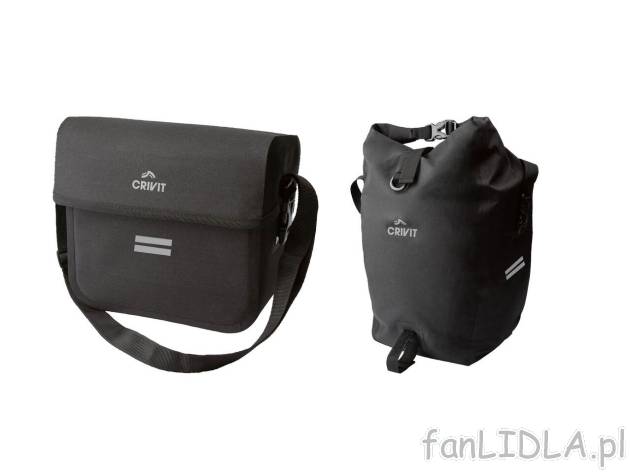 CRIVIT® Torba rowerowa , cena 79,9 PLN 
CRIVIT® Torba rowerowa 2 wzory 
- montowana ...