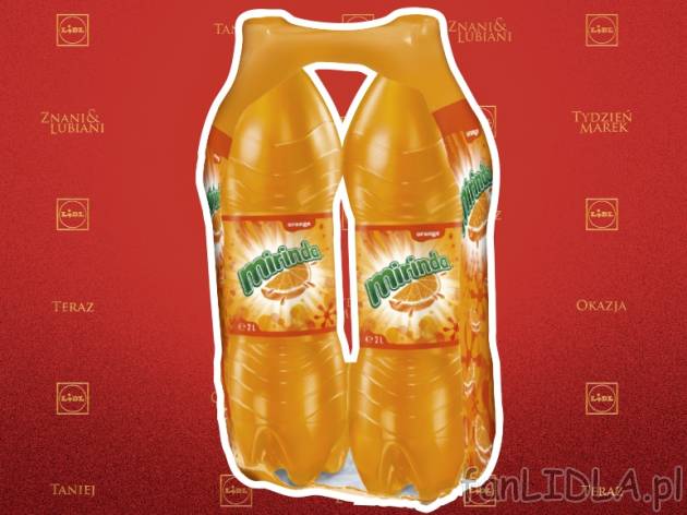 Mirinda lub 7 Up 2x2L , cena 4,99 PLN za 2x2L/1 opak., 1L=1,25 PLN.