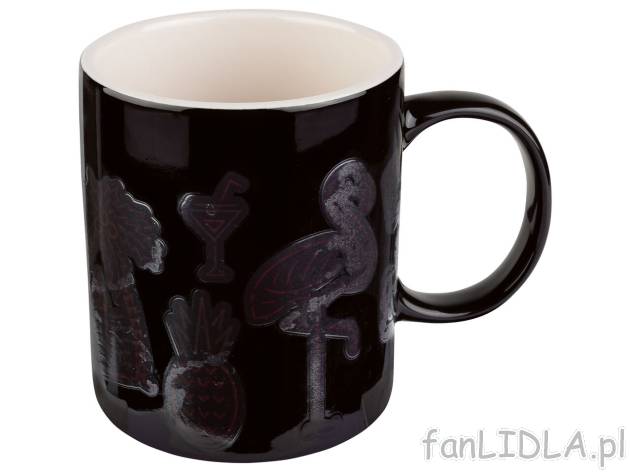 ERNESTO® Kubek porcelanowy zmieniający kolor , cena 14,99 PLN 
 4 wzory 
- poj. ...