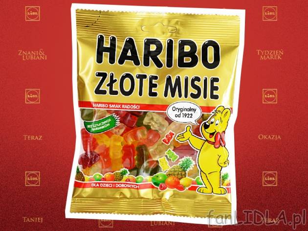 Haribo Żelki , cena 3,19 PLN za 160g/1 opak., 100g=1,99 PLN.