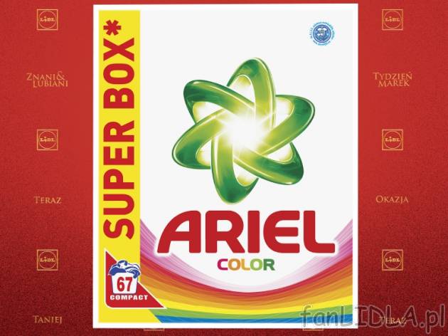 Ariel Proszek do prania , cena 35,99 PLN za 5.025 kg/1opak., 1kg=7,16 PLN.