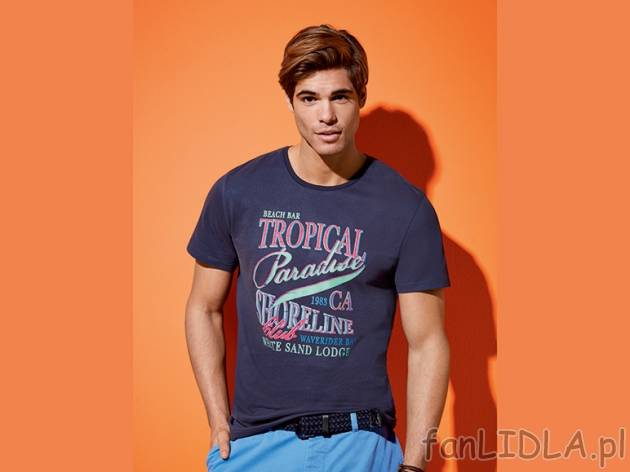 T-shirt Livergy, cena 19,99 PLN za 1 szt. 
- rozmiary: S-XXL (nie wszystkie wzory ...