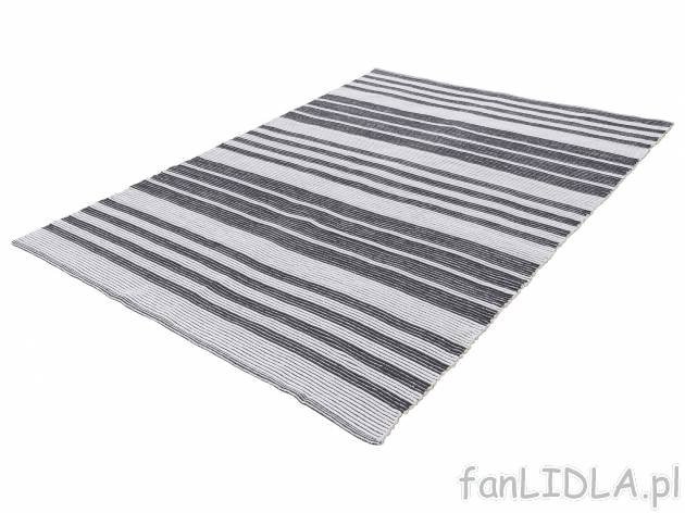 Dywan dwustronny w czarno-białe paski, 150 x 200 cm , cena 79,90 PLN 
- 100% bawełny
- ...