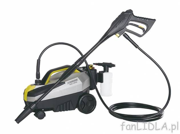 Myjka ciśnieniowa 1450 W Parkside, cena 0,00 PLN za 
- z 3 nasadkami: multi-funkcjonalna ...
