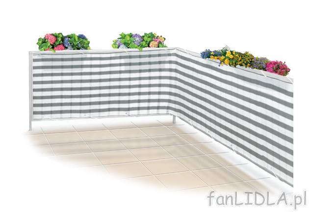 Osłona balkonowa Florabest, cena 39,99 PLN za 1 szt. 
- z 24 oczkami aluminiowymi ...
