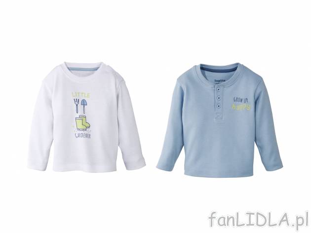 Bluzki z długim rękawem, 2 szt.* , cena 6,50 PLN 
- 100% bawełny
- rozmiary: ...