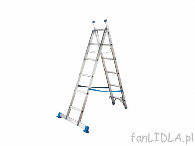 Drabina wielofunkcyjna Powerfix, cena 189,00 PLN za 1 szt. 
- z aluminium 
- 3 w ...