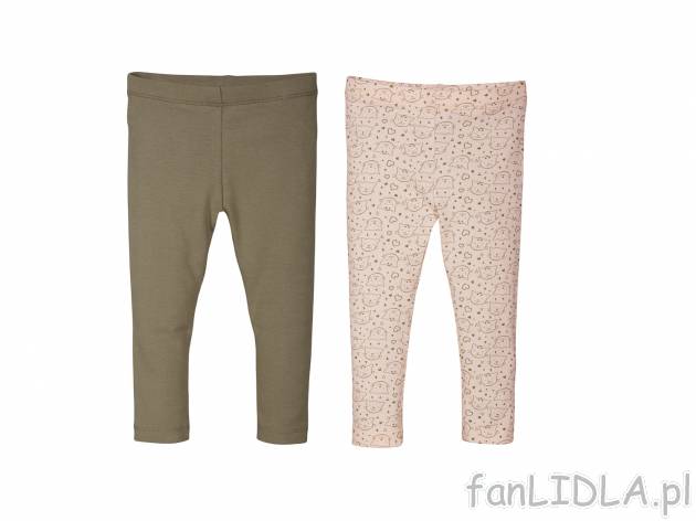 Legginsy, 2 pary* , cena 6,00 PLN. Spodnie legginsowe dla dzieci, idealne na zimę. ...