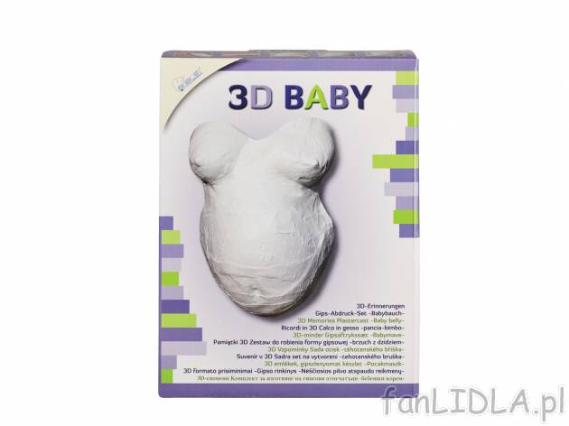 Zestaw do robienia form z gipsu , cena 37,99 PLN  
-  pamiątka 3D