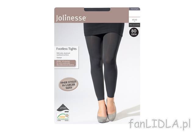 Legginsy 80 DEN Jolinesse, cena 13,99 PLN za 1 szt. 
- materiał: 93% poliamid, ...
