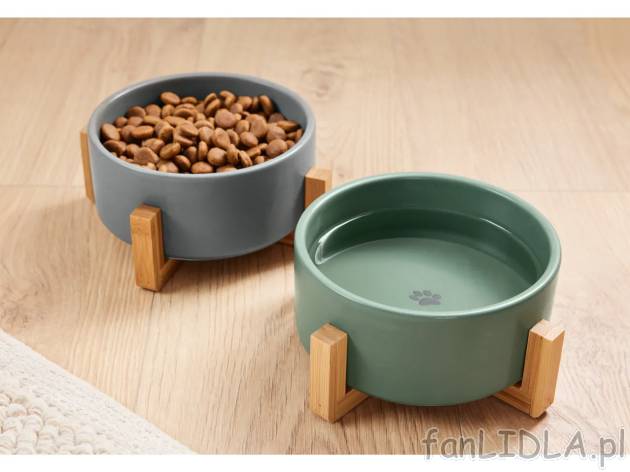 zoofari® Miska lub zestaw 2 misek na stojaku , cena 39,99 PLN 
zoofari® Miska ...