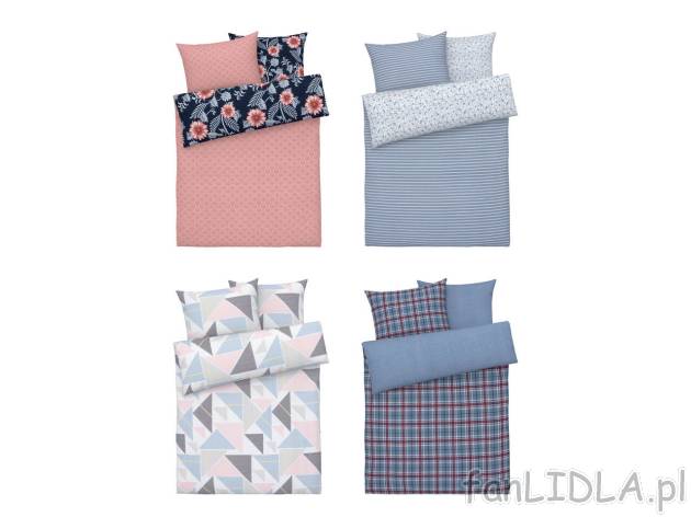 LIVARNO HOME® Pościel z bawełną renforcé , cena 44,9 PLN 
60 x 200 cm 4 wzory ...
