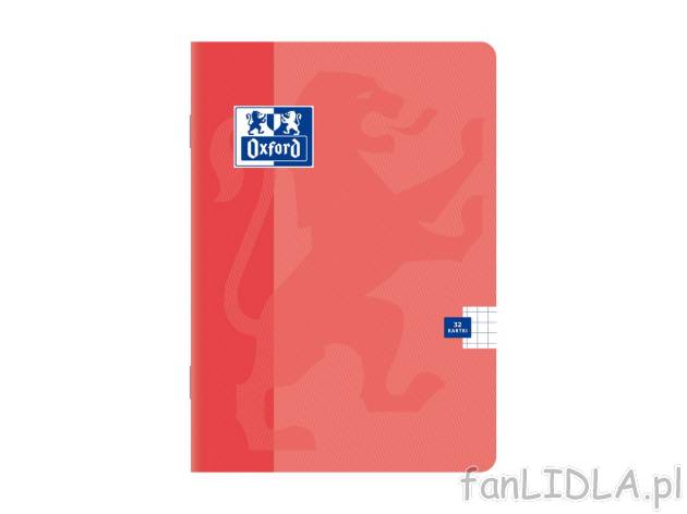 Oxford Zeszyt A5, 32 kartki , cena 4,99 PLN 
Oxford Zeszyt A5, 32 kartki 5 wzorów ...
