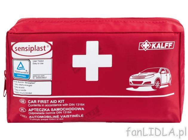 SENSIPLAST® Apteczka samochodowa , cena 24,99 PLN 
SENSIPLAST® Apteczka samochodowa ...