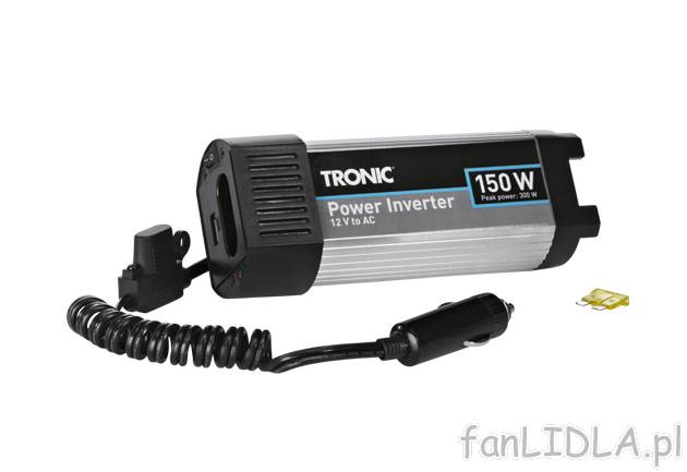 Konwerter samochodowy Tronic, cena 79,90 PLN za 1 opak. 
- przetwarza 12 V na 220-240 ...