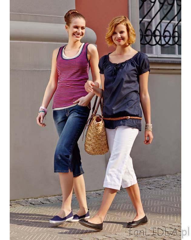 Jeansy 3/4 Esmara, cena 35,00 PLN za 1 para 
- białe i jasnoniebieskie w rozmiarach: ...