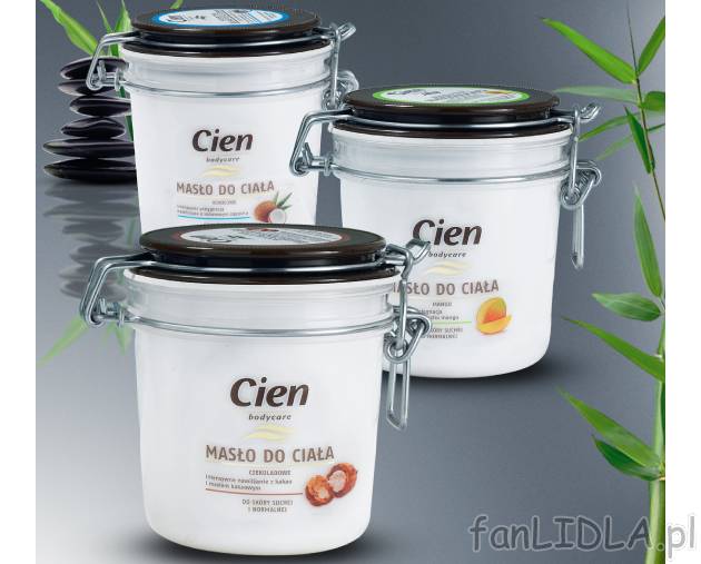 Pielęgnacyjne masło do ciała , cena 14,99 PLN za 400 ml/1 opak. 
- Czekoladowe, ...