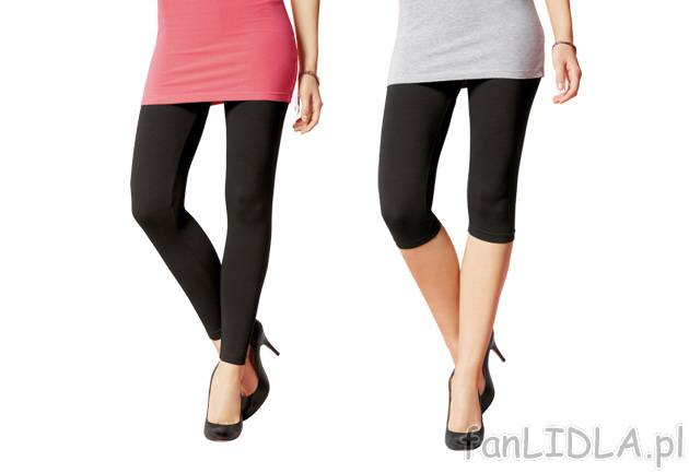 Legginsy Esmara, cena 17,99 PLN za 1 para 
- z miękkiego, pojedynczego jerseyu ...