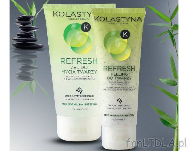 Kolastyna Żel lub Peeling do twarzy , cena 7,99 PLN za 75/150 ml/1 opak. 
- Intensywnie ...