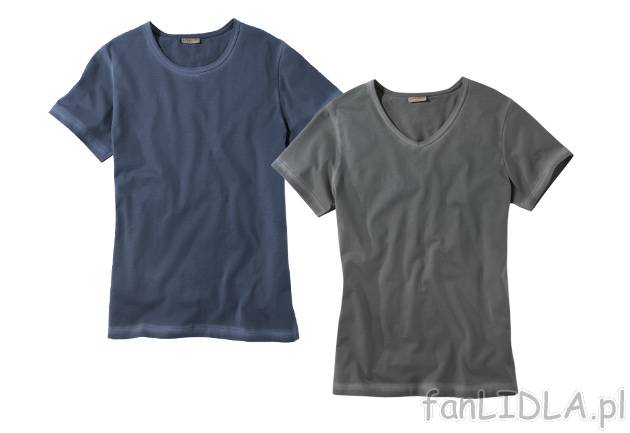 T-shirt Livergy, cena 21,99 PLN za 1 szt. 
- ze stylowymi wybarwieniami szwów ...