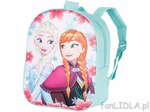 Plecak z motywem 3D z motywem z bajki Frozen , cena 14,99 PLN 
- pojemna przegroda ...
